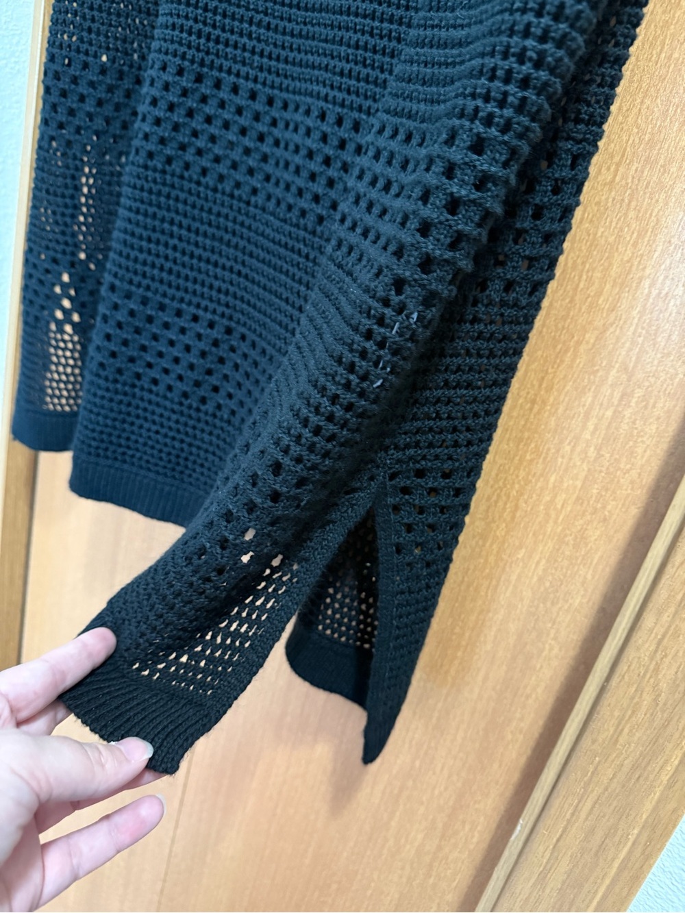 Younique Black Crochet V‑Neck Swim Coverup Tunic Dress - Picture 7 of 9